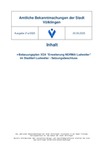 2025/21a Amtliche Bekanntmachung der Stadt Völklingen