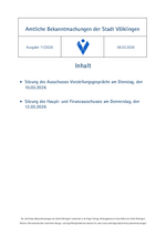 2026/11 Amtliche Bekanntmachungen der Stadt Völklingen