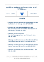 2025/44 Amtliche Bekanntmachungen der Stadt Völklingen