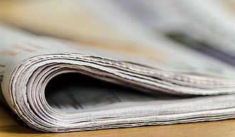 Seitliche Ansicht Zeitung