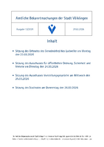2026/13 Amtliche Bekanntmachungen der Stadt Völklingen