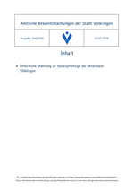 2026/10a Amtliche Bekanntmachungen der Stadt Völklingen