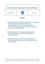 2025/52 Amtliche Bekanntmachungen der Stadt Völklingen