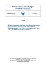 2024/43a Amtliche Bekanntmachung der Stadt Völklingen