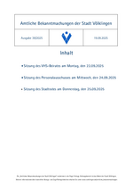 2025/39 Amtliche Bekanntmachung der Stadt Völklingen