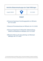 2025/50 Amtliche Bekanntmachungen der Stadt Völklingen