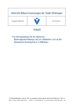 2025/28 Amtliche Bekanntmachungen der Stadt Völklingen