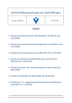 2026/09 Amtliche Bekanntmachungen der Stadt Völklingen