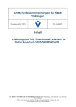2025/23a Amtliche Bekanntmachungen der Stadt Völklingen
