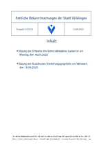 2025/25 Amtliche Bekanntmachungen der Stadt Völklingen