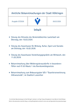 2026/07 Amtliche Bekanntmachungen der Stadt Völklingen