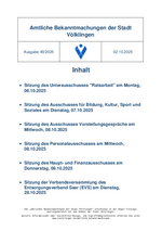 2025/41 Amtliche Bekanntmachung der Stadt Völklingen