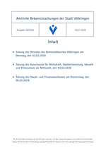 2026/06 Amtliche Bekanntmachungen der Stadt Völklingen