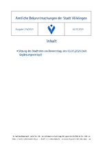 2025/27a Amtliche Bekanntmachungen der Stadt Völklingen