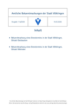 2026/11a Amtliche Bekanntmachungen der Stadt Völklingen
